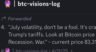 Vision log 1339- Public post Brilliant June BTC prices + date calls. July another crash