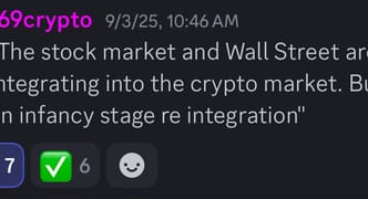 Vision log 1456. BTC chart versus 2021 and 2017 cycles. Prediction new ATH for BTC. HBAR, DOGE prices for 2025 run. AVAX. Avantis. LINK. SOL was warned. The layer 1 coins adoption underway. The use cases that's they're after. Plan for an exit entry