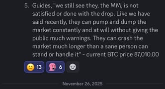Vision log 1477 - BTC predictions for Dec 2025 and 2026. We're bearish of BTC for the rest of the year. There are more downsides to come. PART 2