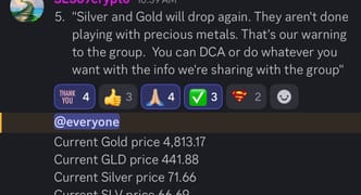 Vision log 1489 - Gold and Silver price predictions like Guides predicted. Silver dropped to the Golden ratio. What's next for Gold and Silver?